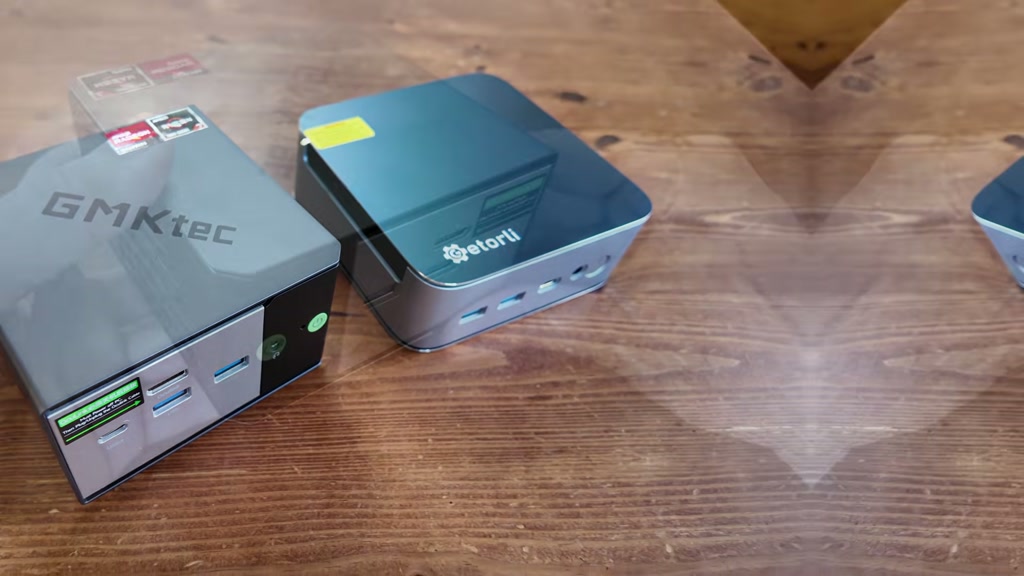 Two mini PCs from our video used for the NVMe cloning example