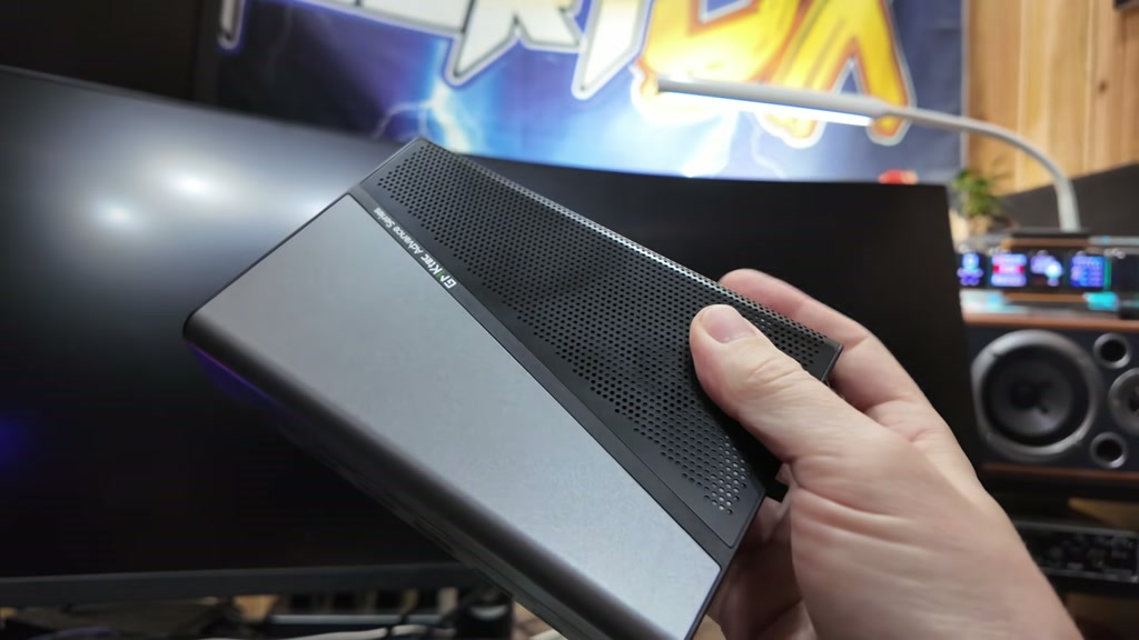 GMKtec K16 connected to an external GPU dock over OCuLink