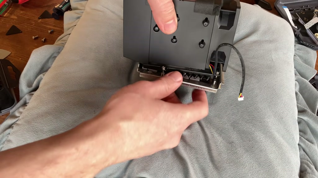 GPU cooling area opened for thermal paste and pad service