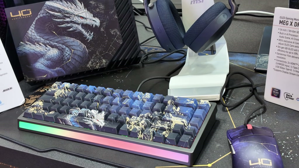 MSI 40th anniversary hardware display